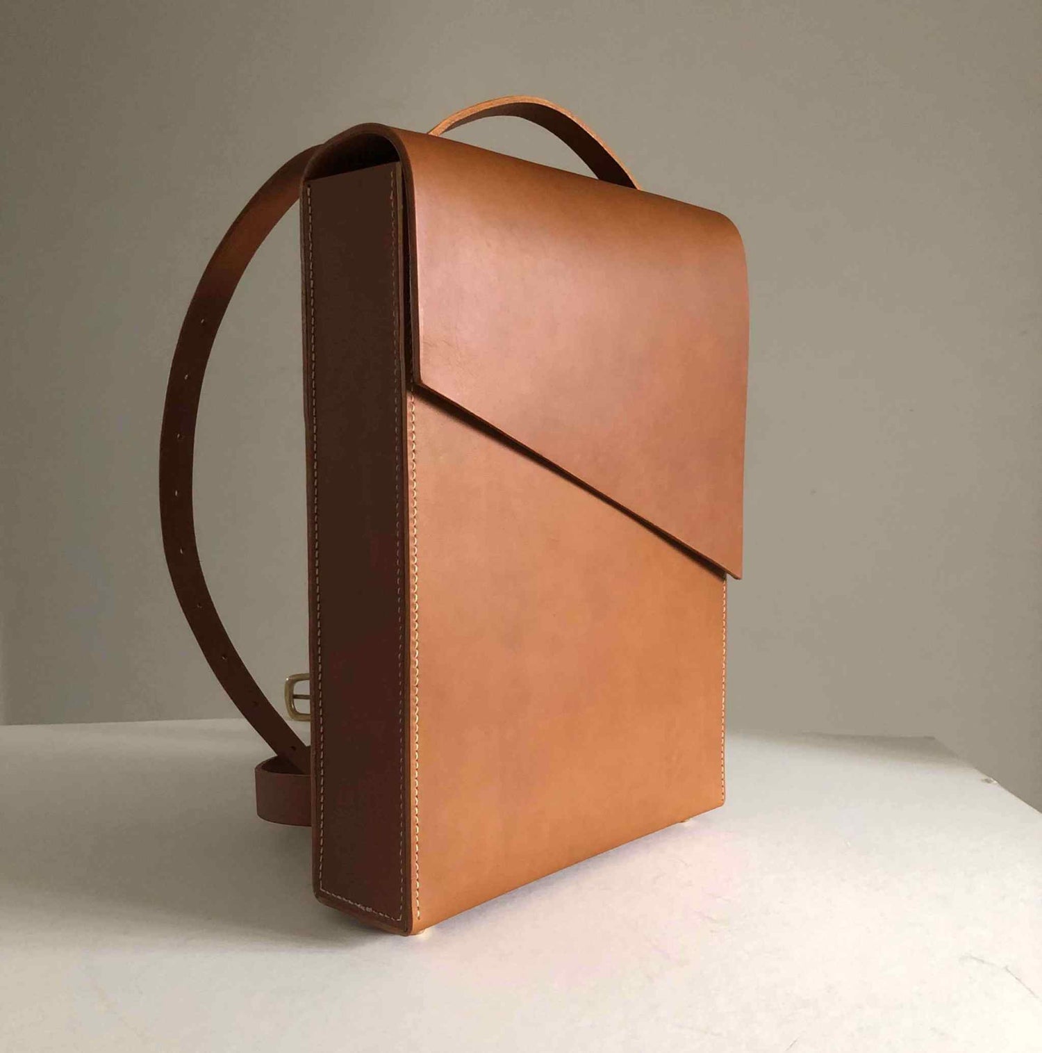 Leather Laptop Backpack