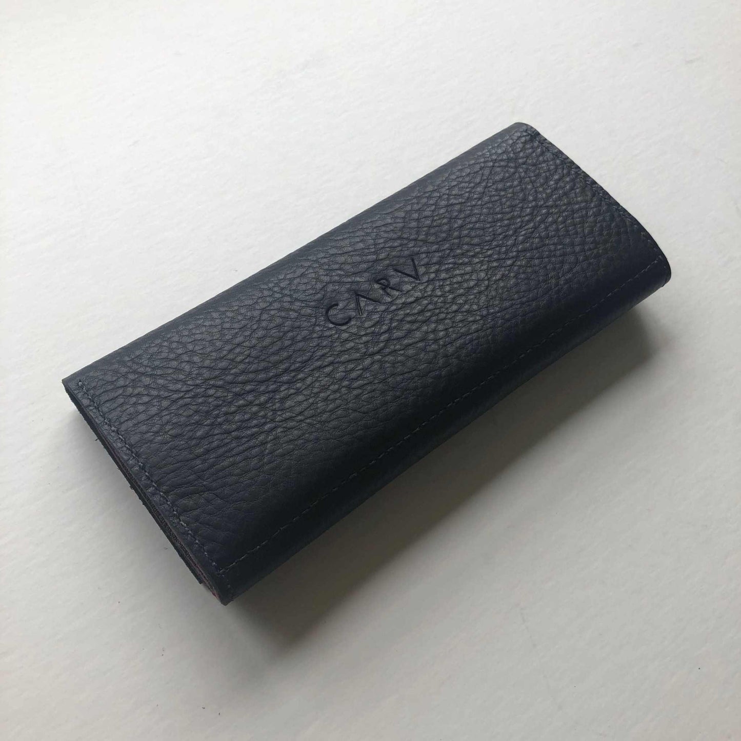 Nomad Maxi Leather Folding Wallet Purse in Black by CARV